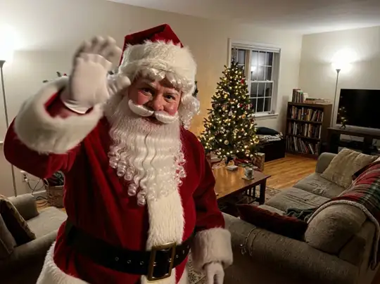 Santa Waves Hello example