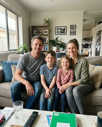 Family of four, original photo
