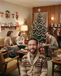 Vintage 1950s Christmas example